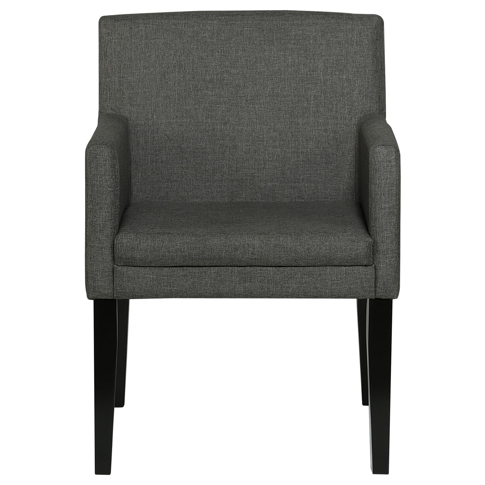  Coaster Furniture Catherine 106252 Upholstered Dining Arm Chair - Grey IMAGE 3