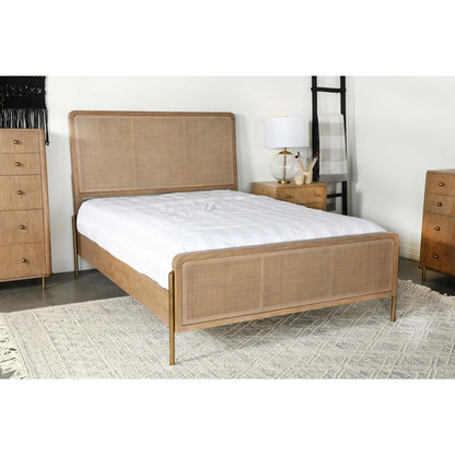 Coaster Furniture Arini 224300KE Rattan Eastern King Panel Bed - Sand Wash and Natural IMAGE 12