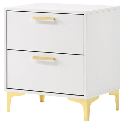 Coaster Furniture Kendall 224402 2-Drawer Nightstand - White IMAGE 3