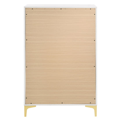  Coaster Furniture Kendall 224405 5-Drawer Bedroom Chest - White IMAGE 4