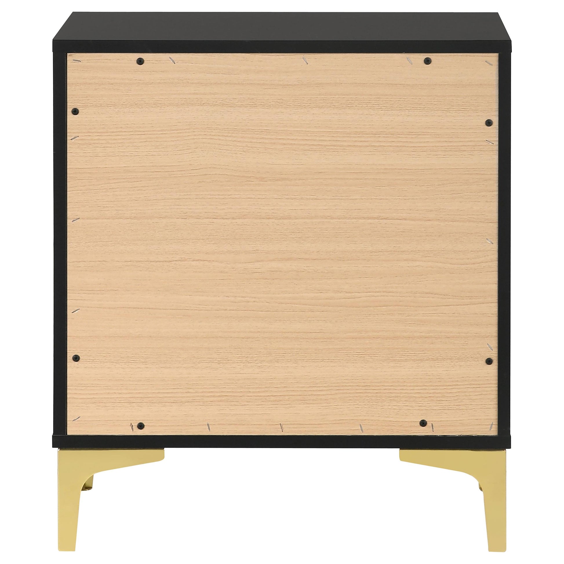 Coaster Furniture Kendall 224452 2-Drawer Nightstand - Black IMAGE 6