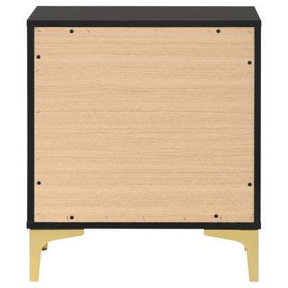 Coaster Furniture Kendall 224452 2-Drawer Nightstand - Black IMAGE 6
