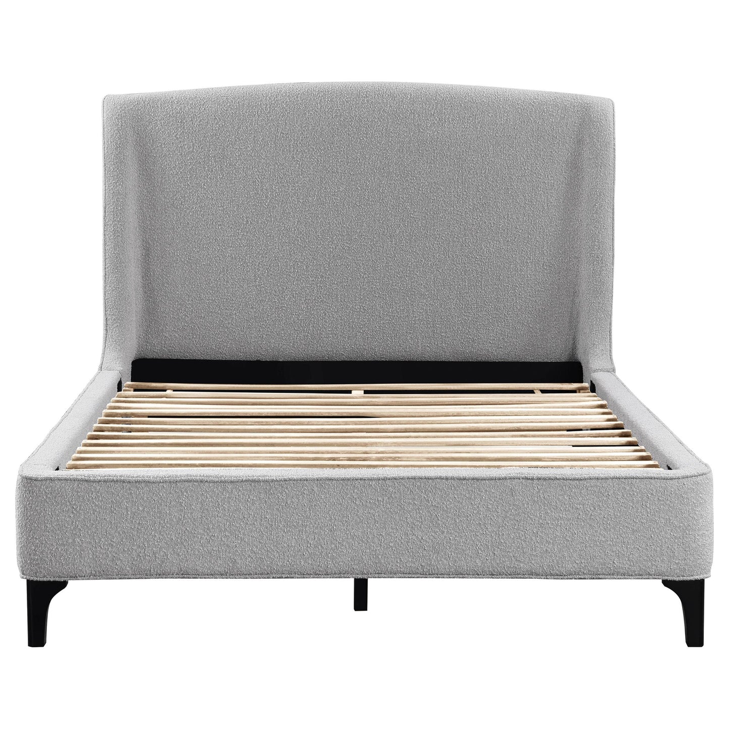 Coaster Furniture Mosby 306021KE Upholstered Eastern King Wingback Bed - Grey IMAGE 3