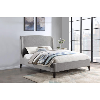 Coaster Furniture Mosby 306021Q Upholstered Queen Wingback Bed - Grey IMAGE 10