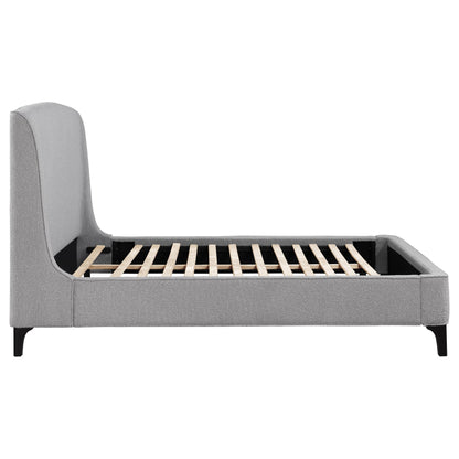 Coaster Furniture Mosby 306021Q Upholstered Queen Wingback Bed - Grey IMAGE 9