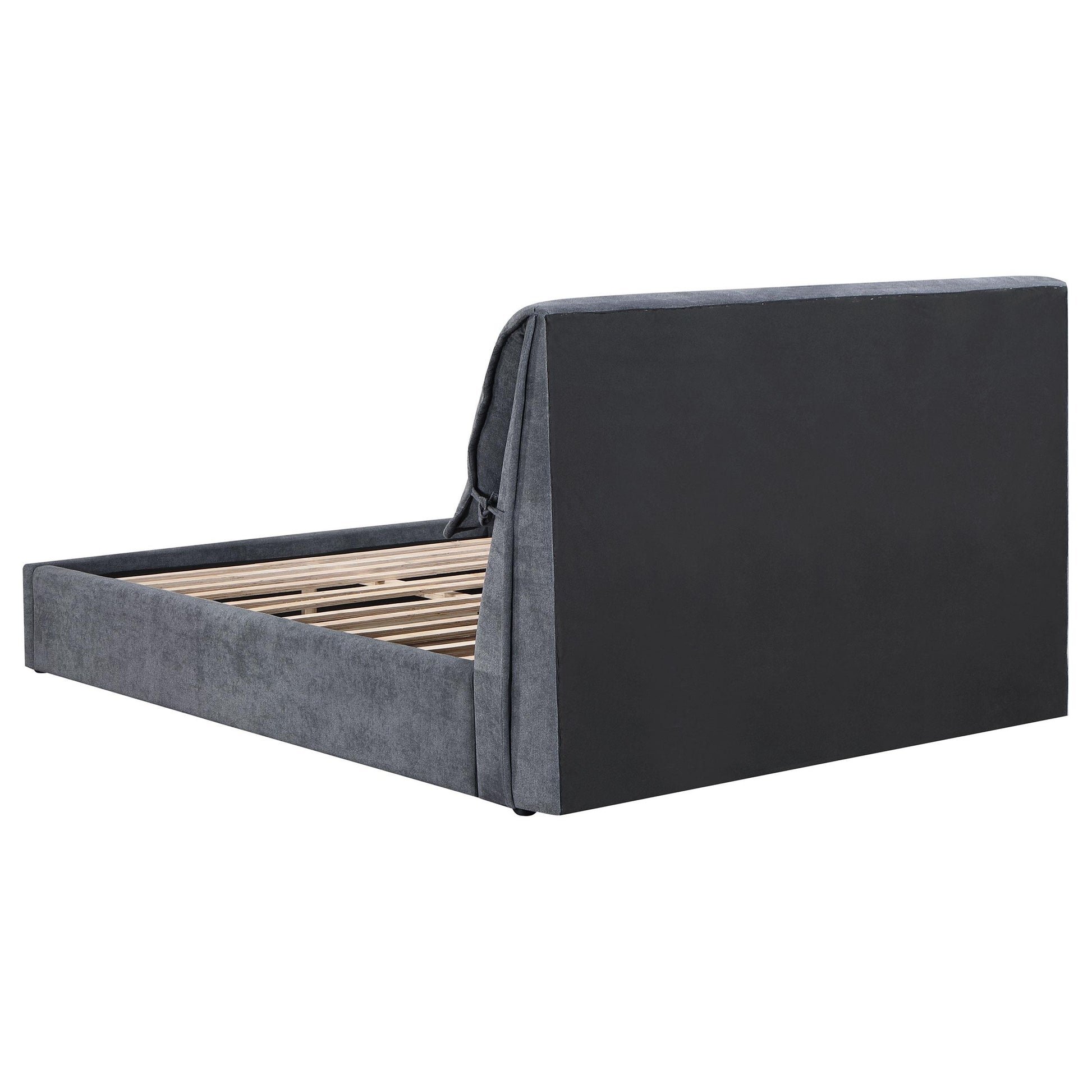 Coaster Furniture Laurel 306041Q Upholstered Queen Panel Bed - Dark Grey IMAGE 4