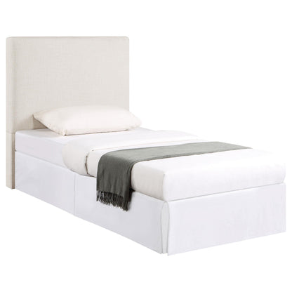  Coaster Furniture Pirro 315980T Upholstered Twin Panel Headboard - Sand IMAGE 1