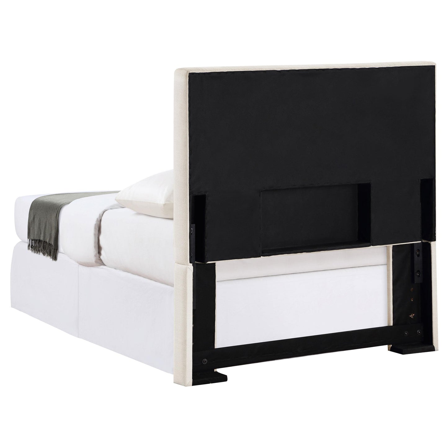  Coaster Furniture Pirro 315980T Upholstered Twin Panel Headboard - Sand IMAGE 3
