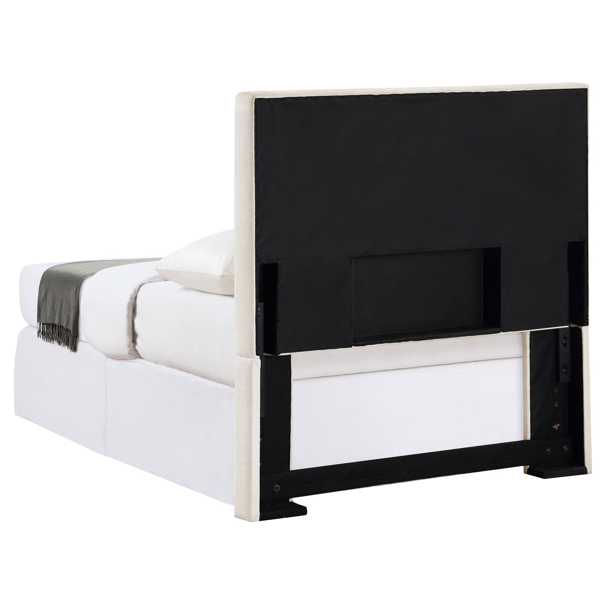  Coaster Furniture Pirro 315980T Upholstered Twin Panel Headboard - Sand IMAGE 3