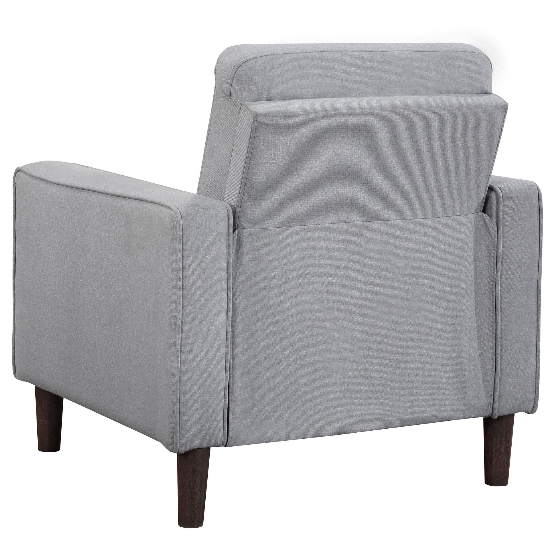Coaster Furniture Bowen 506783 Upholstered Track Arm Tufted Accent Chair - Grey IMAGE 5
