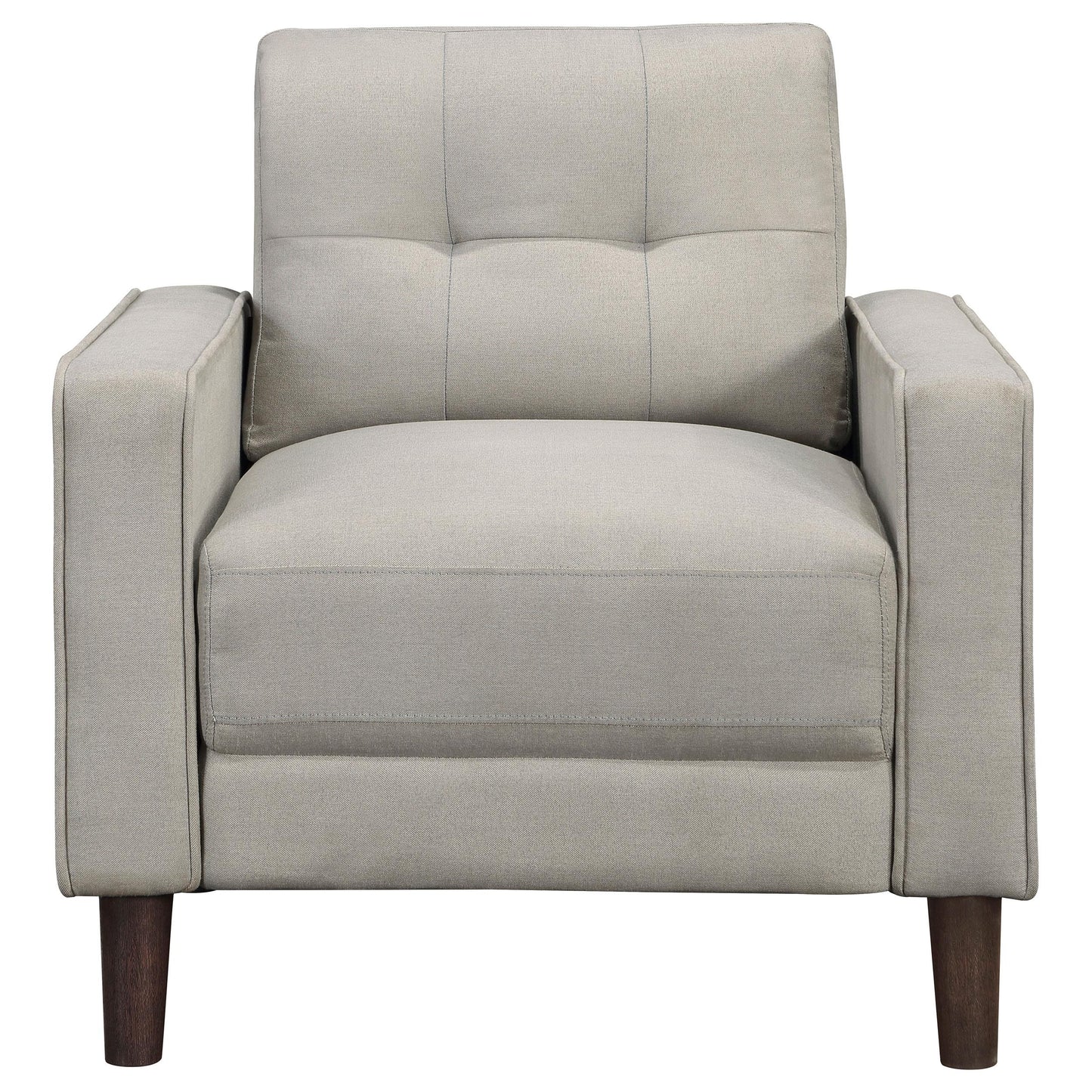  Coaster Furniture Bowen 506787 Upholstered Track Arm Tufted Accent Chair - Beige IMAGE 2