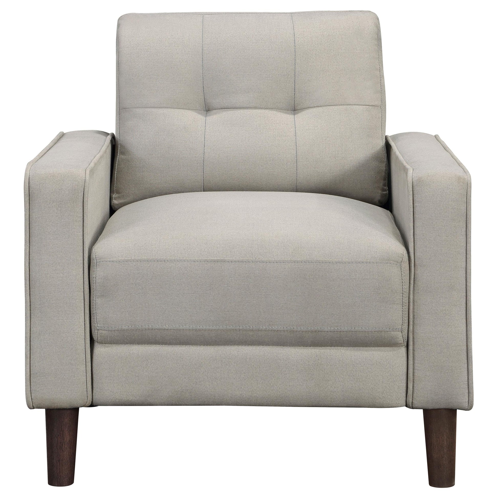  Coaster Furniture Bowen 506787 Upholstered Track Arm Tufted Accent Chair - Beige IMAGE 2