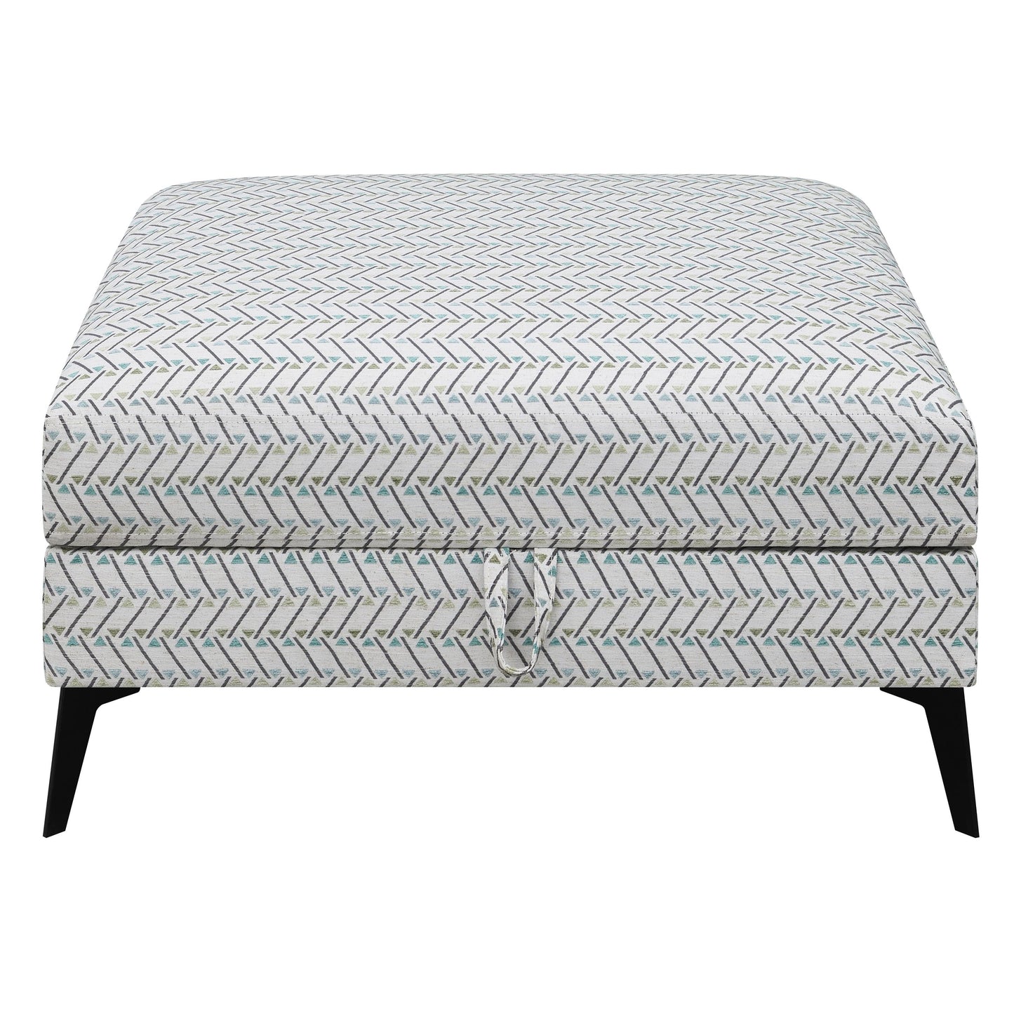 Coaster Furniture Clint 509807 Square Upholstered Tufted Storage - Ottoman Aloe IMAGE 4