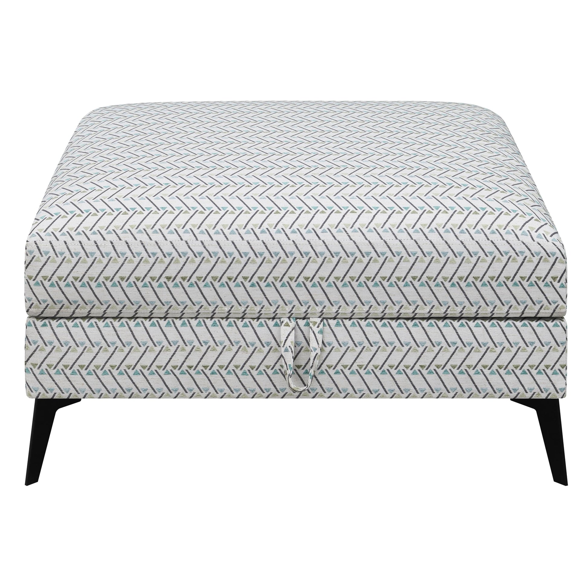 Coaster Furniture Clint 509807 Square Upholstered Tufted Storage - Ottoman Aloe IMAGE 4