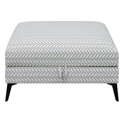 Coaster Furniture Clint 509807 Square Upholstered Tufted Storage - Ottoman Aloe IMAGE 4