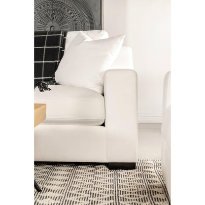  Coaster Furniture Ashlyn 509891 Upholstered Sloped Arm Sofa - White IMAGE 10