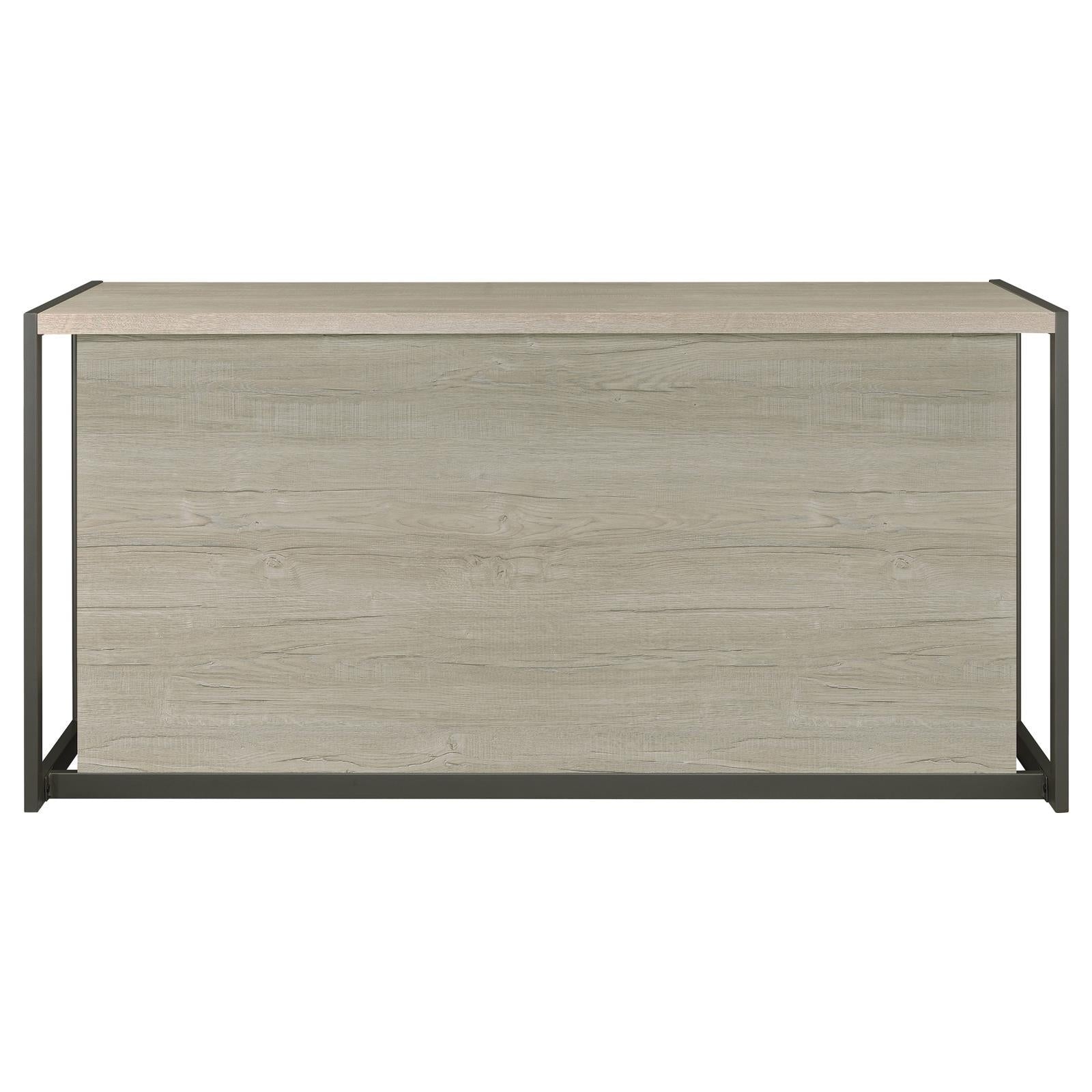  Coaster Furniture Loomis 805881 60-inch 4-Drawer Computer Desk - Whitewashed Grey IMAGE 7
