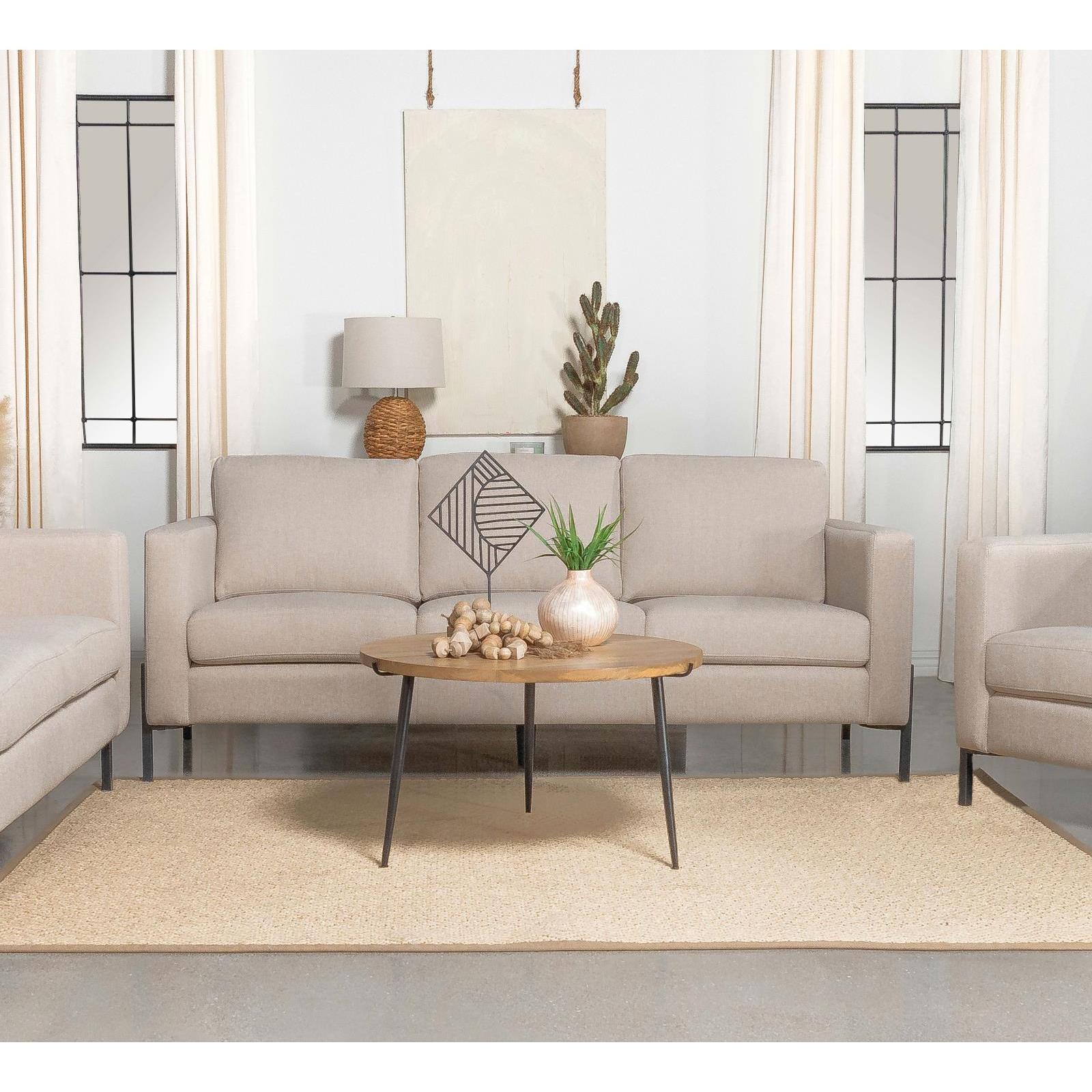 Coaster Furniture Tilly 509901 Upholstered Track Arm Sofa - Oatmeal IMAGE 9
