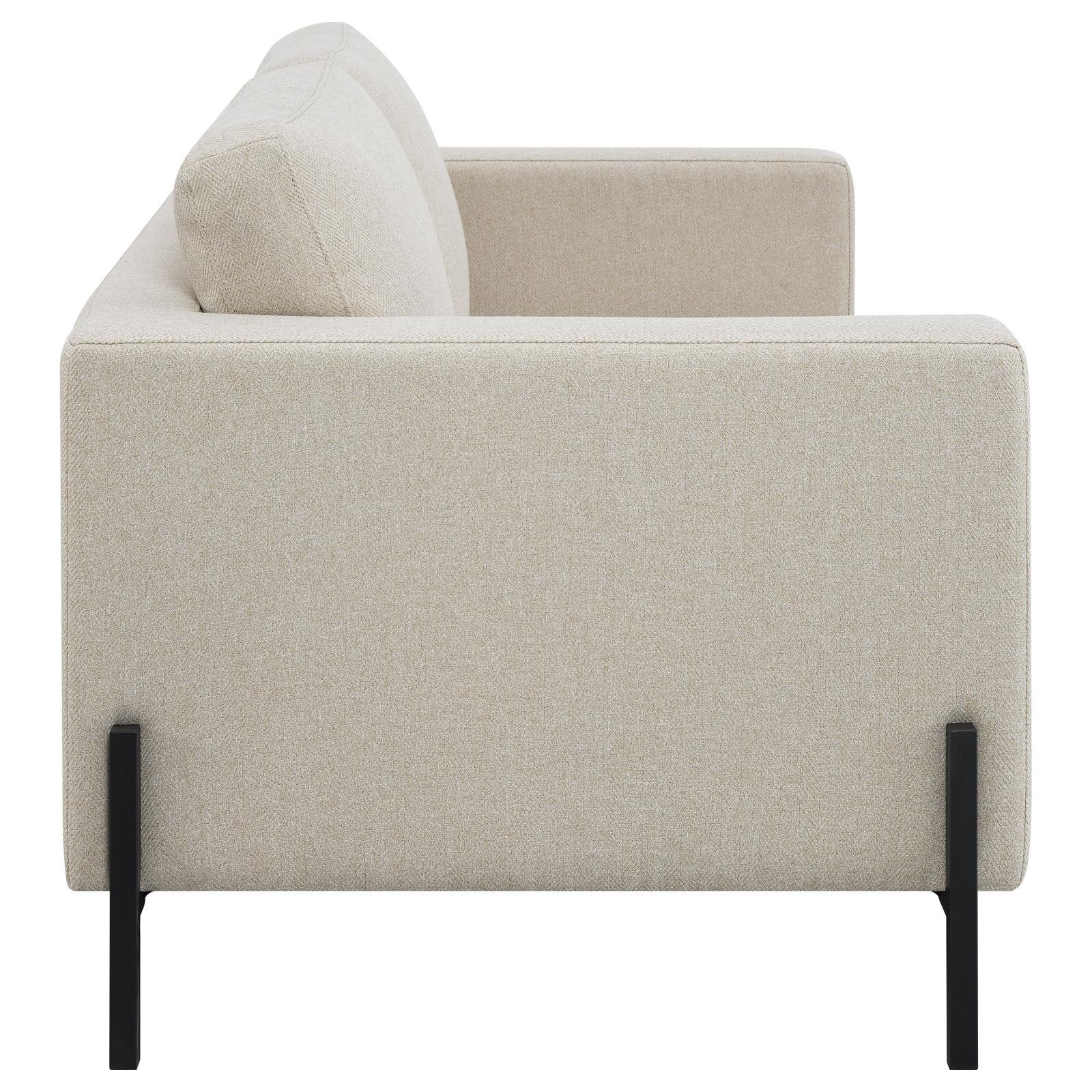 Coaster Furniture Tilly 509902 Upholstered Track Arm Loveseat - Oatmeal IMAGE 8