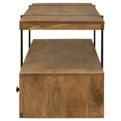 Coaster Furniture Otto 703243 5-Drawer Mango Wood 70" TV Stand Media Console - Brown IMAGE 6