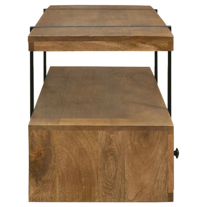 Coaster Furniture Otto 703243 5-Drawer Mango Wood 70" TV Stand Media Console - Brown IMAGE 9