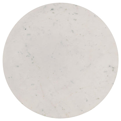 Coaster Furniture Aldis 703718 Round Marble Top Coffee Table - White and Natural IMAGE 5