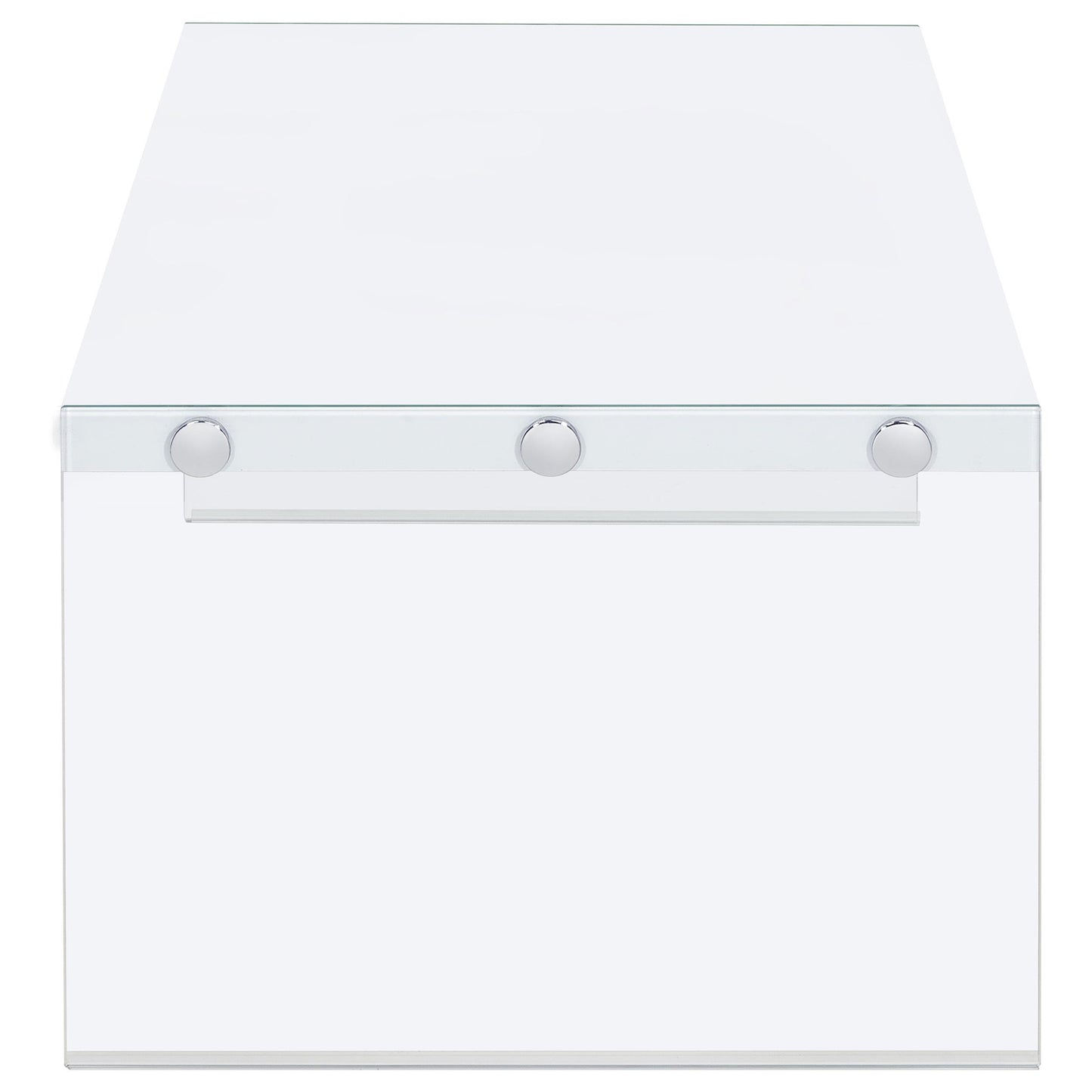 Coaster Furniture Opal 704148 Rectangular Glass Frame Coffee Table - White High Gloss IMAGE 10