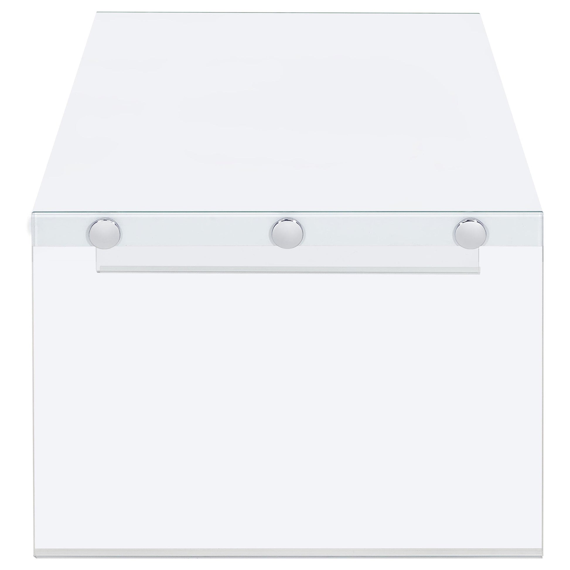 Coaster Furniture Opal 704148 Rectangular Glass Frame Coffee Table - White High Gloss IMAGE 10