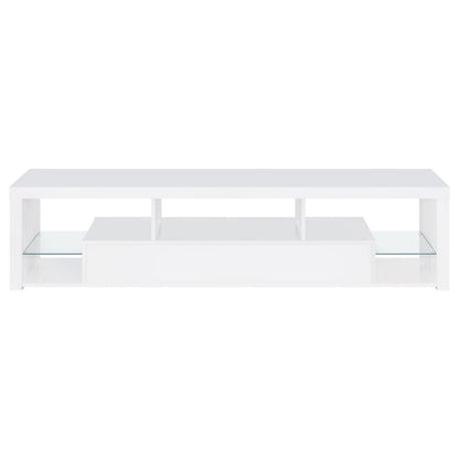 Coaster Furniture Jude 704251 2-Drawer Engineered Wood 71" TV Stand - High Gloss White IMAGE 8