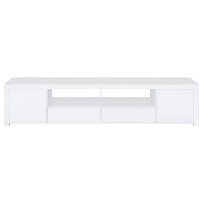 Coaster Furniture Jude 704262 2-door Engineered Wood 79" TV Stand - High Gloss White IMAGE 8