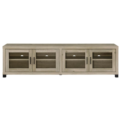 Coaster Furniture Sachin 736283 4-door Engineered Wood 79" TV Stand - Distressed Pine IMAGE 3