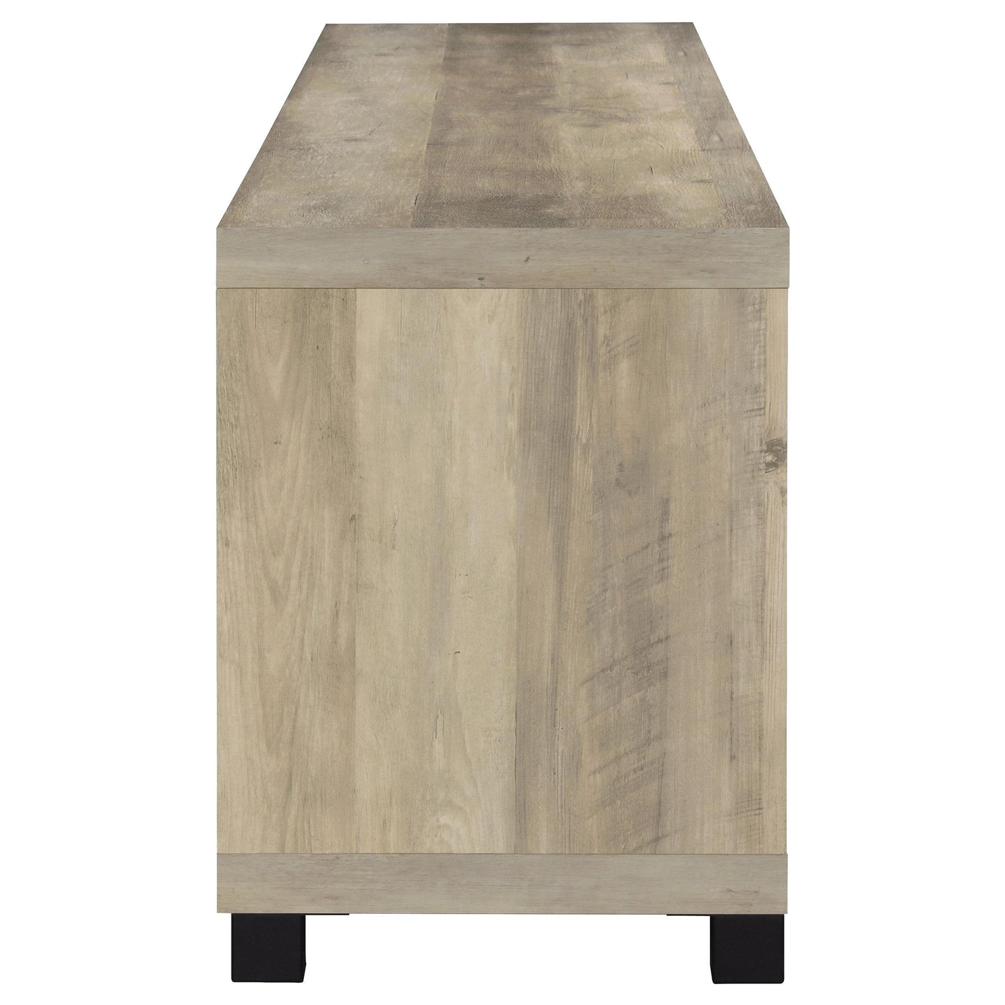 Coaster Furniture Sachin 736283 4-door Engineered Wood 79" TV Stand - Distressed Pine IMAGE 5