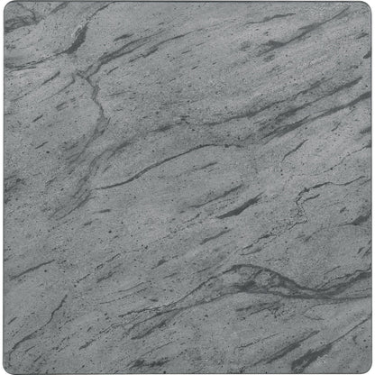 Coaster Furniture Mozzi 753517 Square Faux Marble Side End Table - Grey and Black IMAGE 4