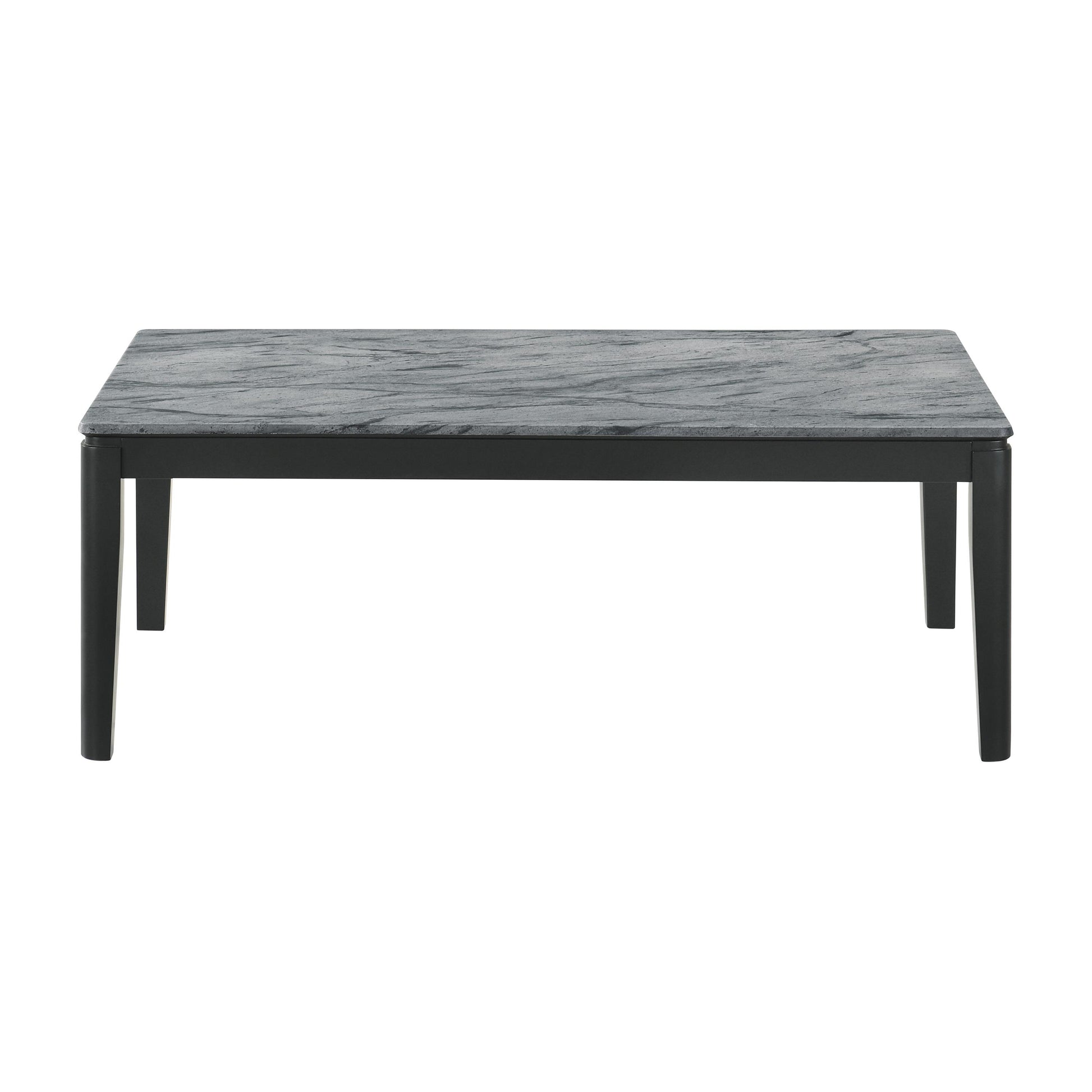 Coaster Furniture Mozzi 753518 Rectangular Faux Marble Coffee Table - Grey and Black IMAGE 3