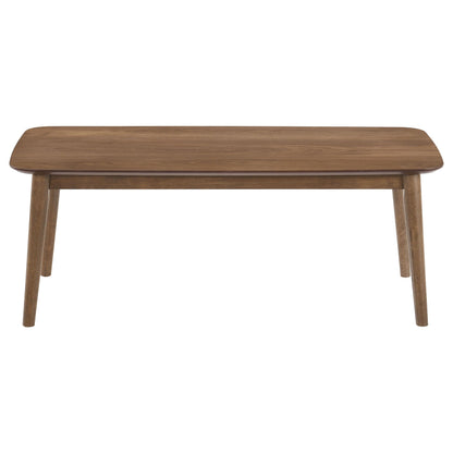  Coaster Furniture Radley 753524 3-piece Rectangular Coffee Table Set - Natural Walnut IMAGE 3