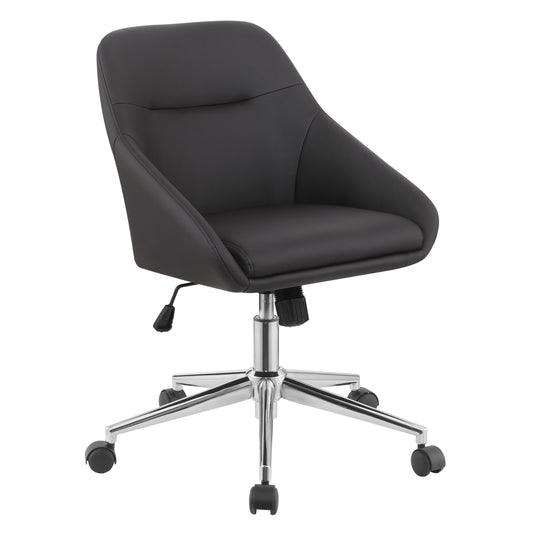 Coaster Furniture Jackman 801426 Upholstered Adjustable Home Office Desk Chair - Brown IMAGE 1