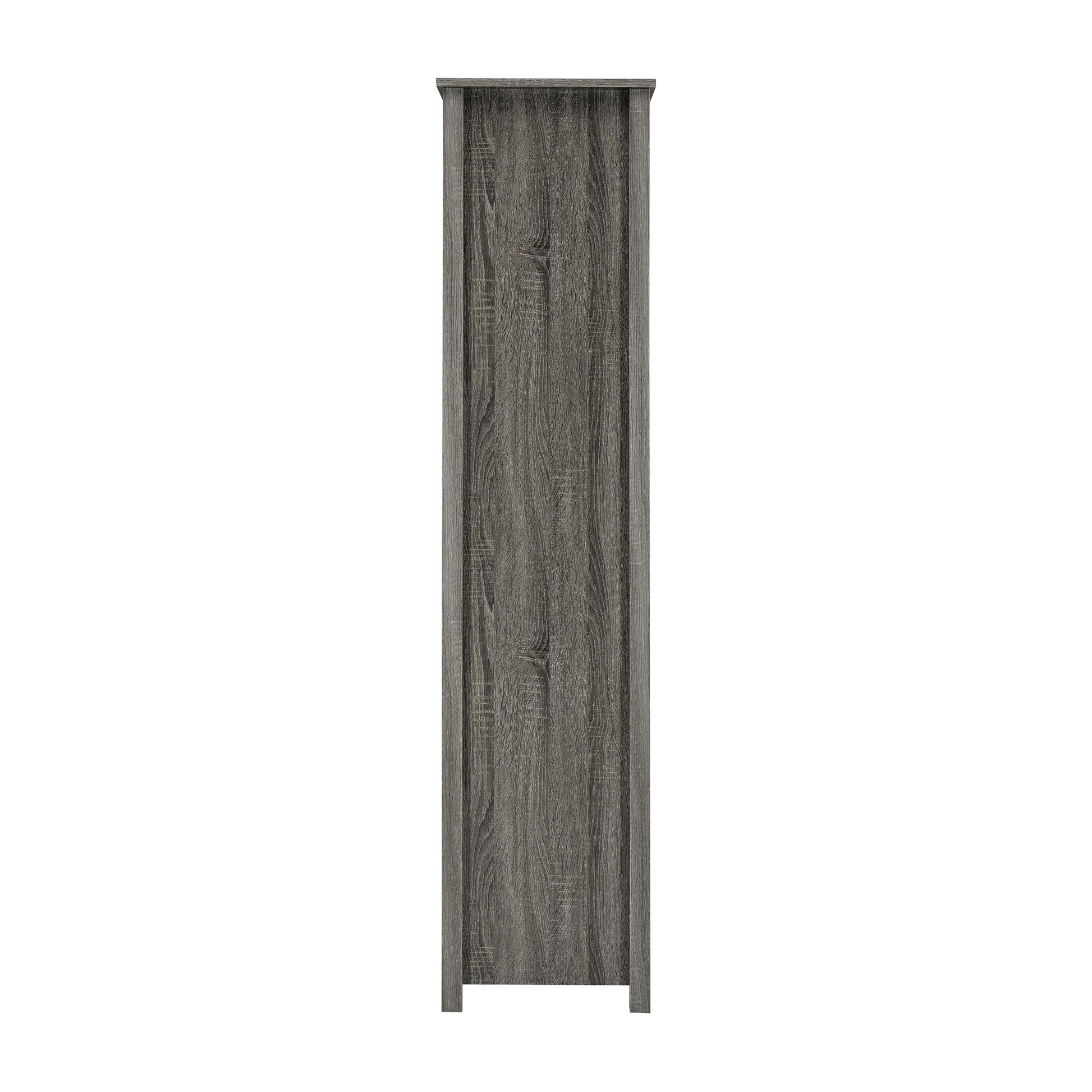 Coaster Furniture Dylan 801577 68-inch 4-shelf Storage Bookshelf - Weathered Grey IMAGE 5