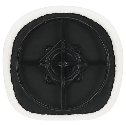  Coaster Furniture Hudson 905726 Faux Sheepskin Upholstered Swivel Chair - Natural IMAGE 12