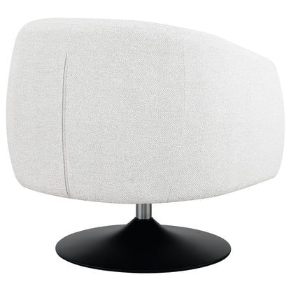Coaster Furniture Dave 905739 Upholstered Barrel Back Swivel Club Chair - Beige IMAGE 6