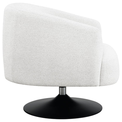 Coaster Furniture Dave 905739 Upholstered Barrel Back Swivel Club Chair - Beige IMAGE 7