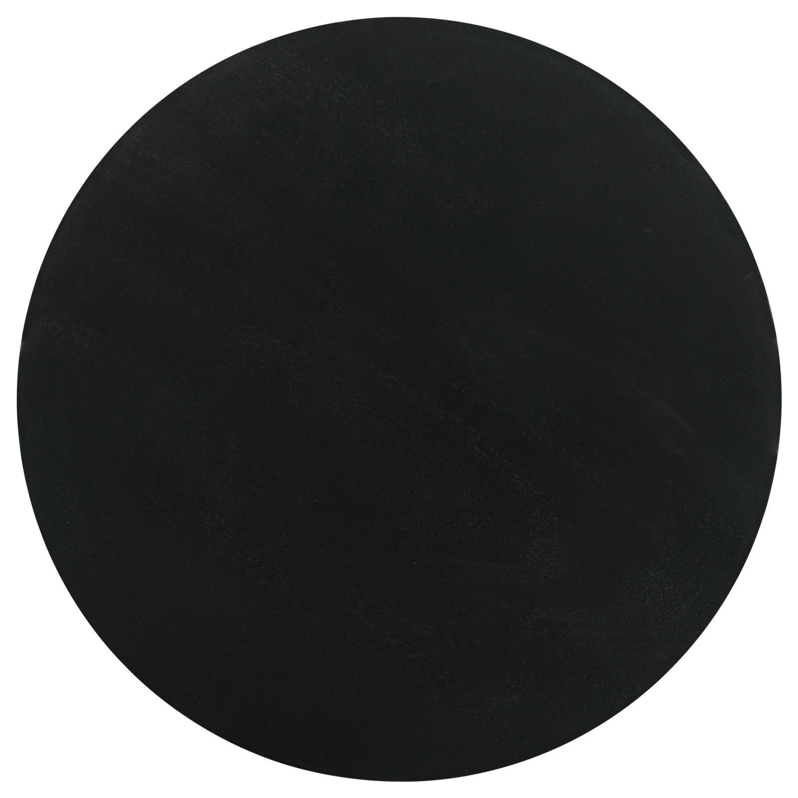 Coaster Furniture Dianella 915108 Round Pedestal Base Accent Side Table - Black Stain IMAGE 3