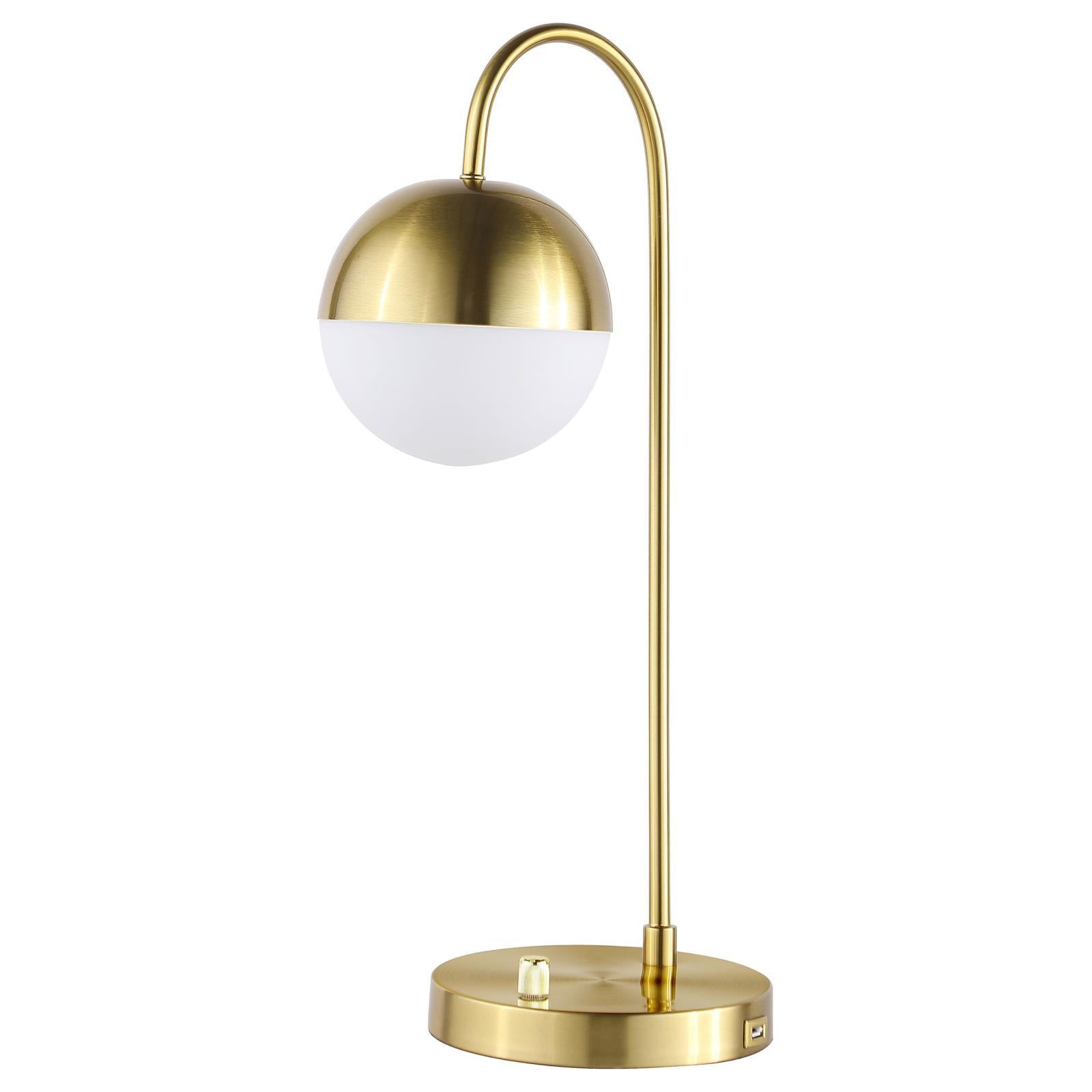  Coaster Furniture Merrick 920216 21-inch Spherical Arched Bedside Table Lamp - Gold IMAGE 1