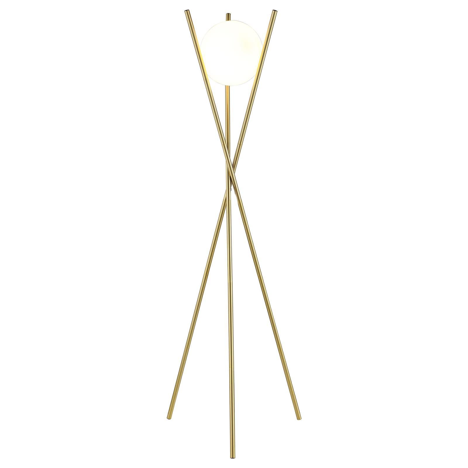 Coaster Furniture Yamileth 920218 65-inch Spherical Bulb Metal Tripod Floor Lamp - Gold IMAGE 3