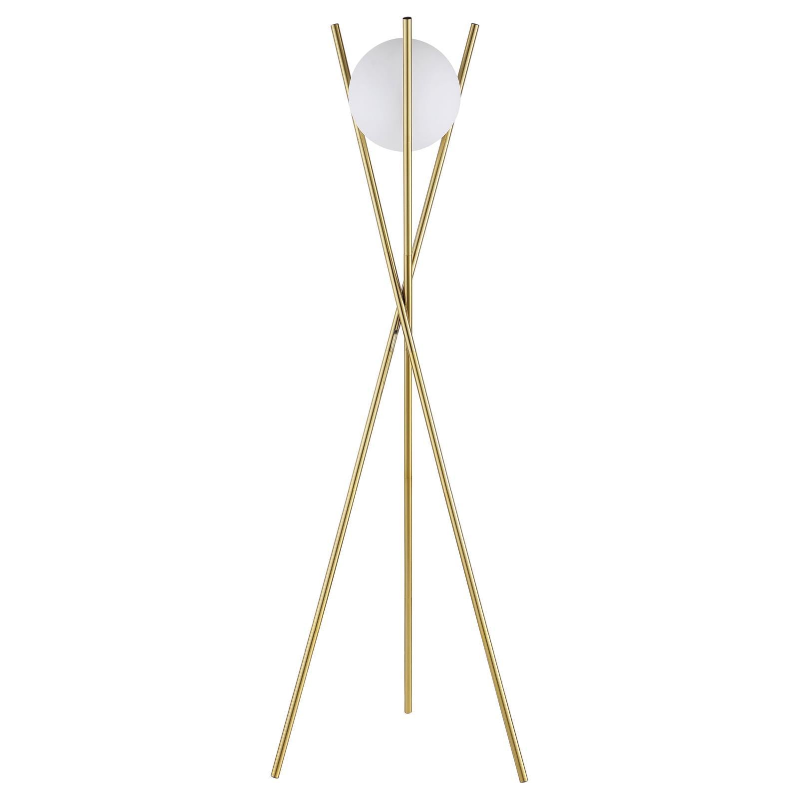 Coaster Furniture Yamileth 920218 65-inch Spherical Bulb Metal Tripod Floor Lamp - Gold IMAGE 4