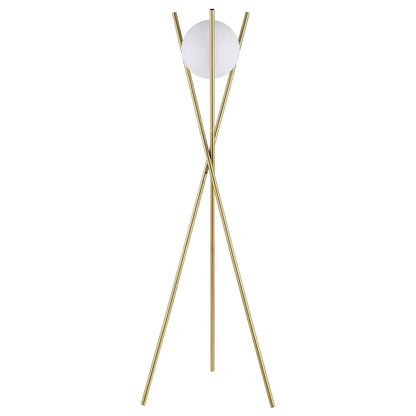 Coaster Furniture Yamileth 920218 65-inch Spherical Bulb Metal Tripod Floor Lamp - Gold IMAGE 4