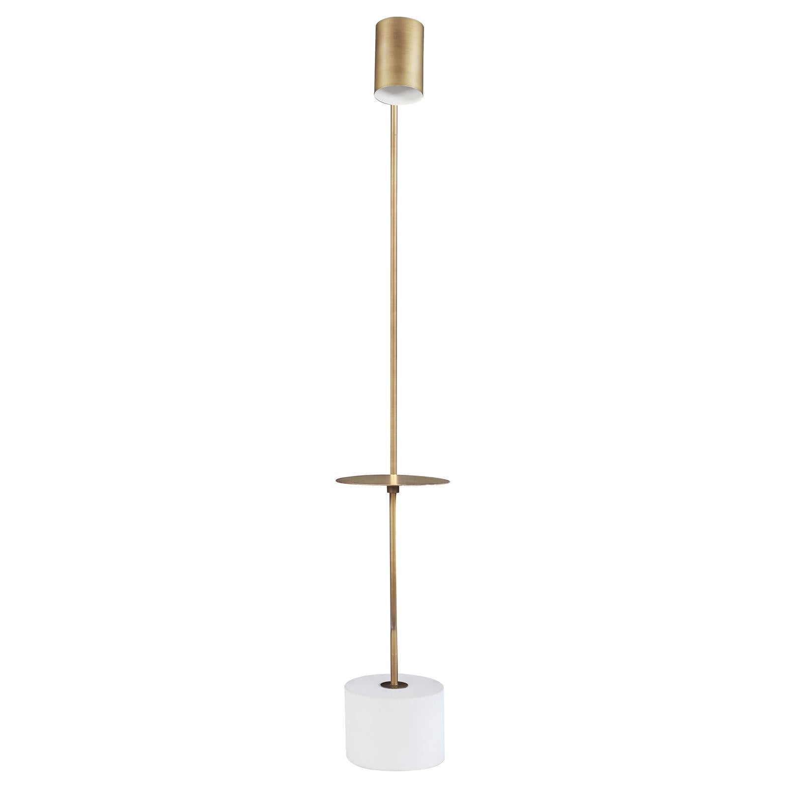 Coaster Furniture Jodie 923309 55-inch Adjustable Floor Lamp Side Table - Antique Brass IMAGE 5