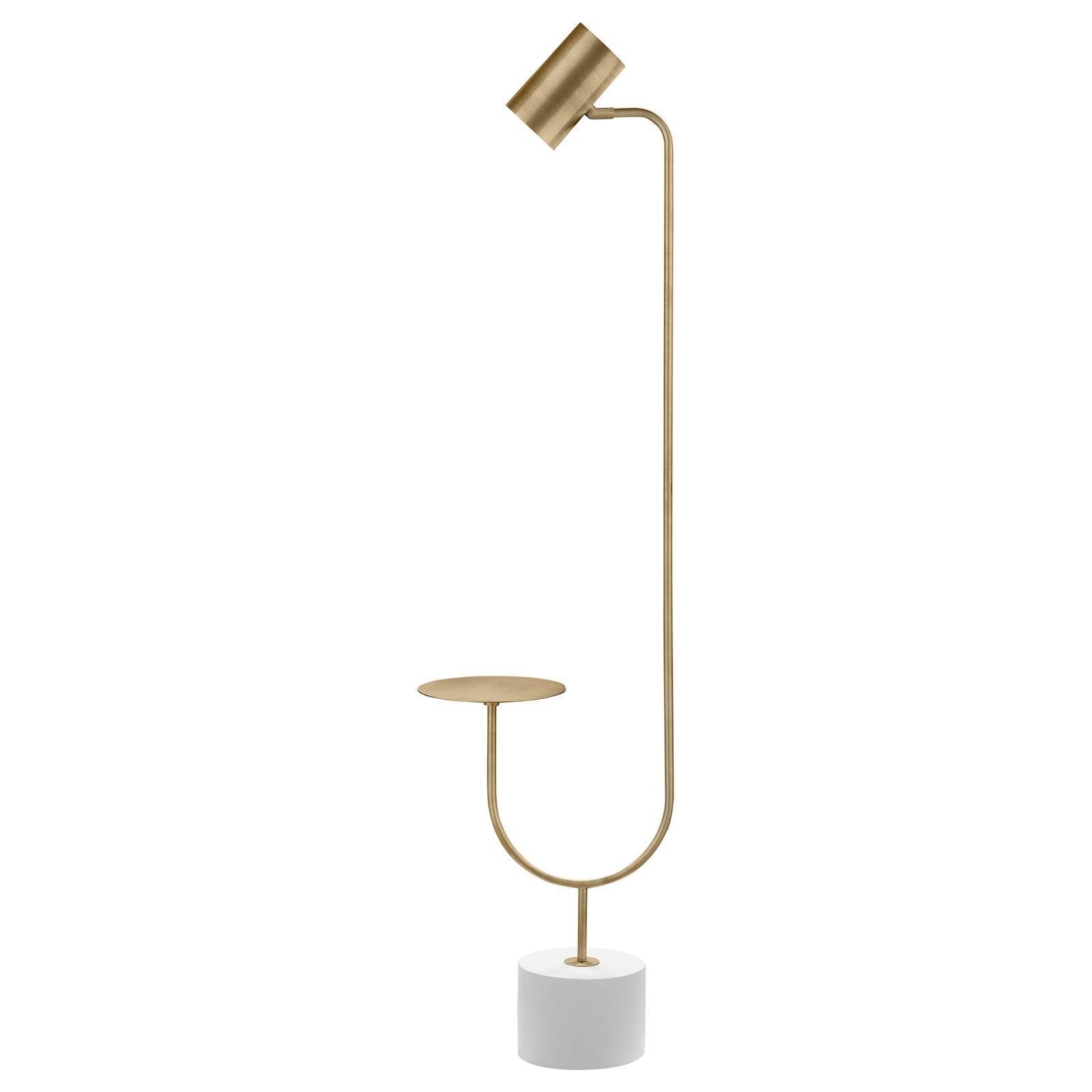 Coaster Furniture Jodie 923309 55-inch Adjustable Floor Lamp Side Table - Antique Brass IMAGE 6