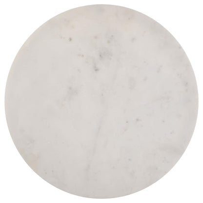 Coaster Furniture Miguel 931227 Round Marble Top Coffee Table - White and Black IMAGE 5