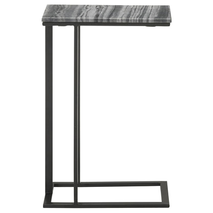 Coaster Furniture Vicente 936034 Marble Top C-Shaped Sofa Side Table - Grey IMAGE 10