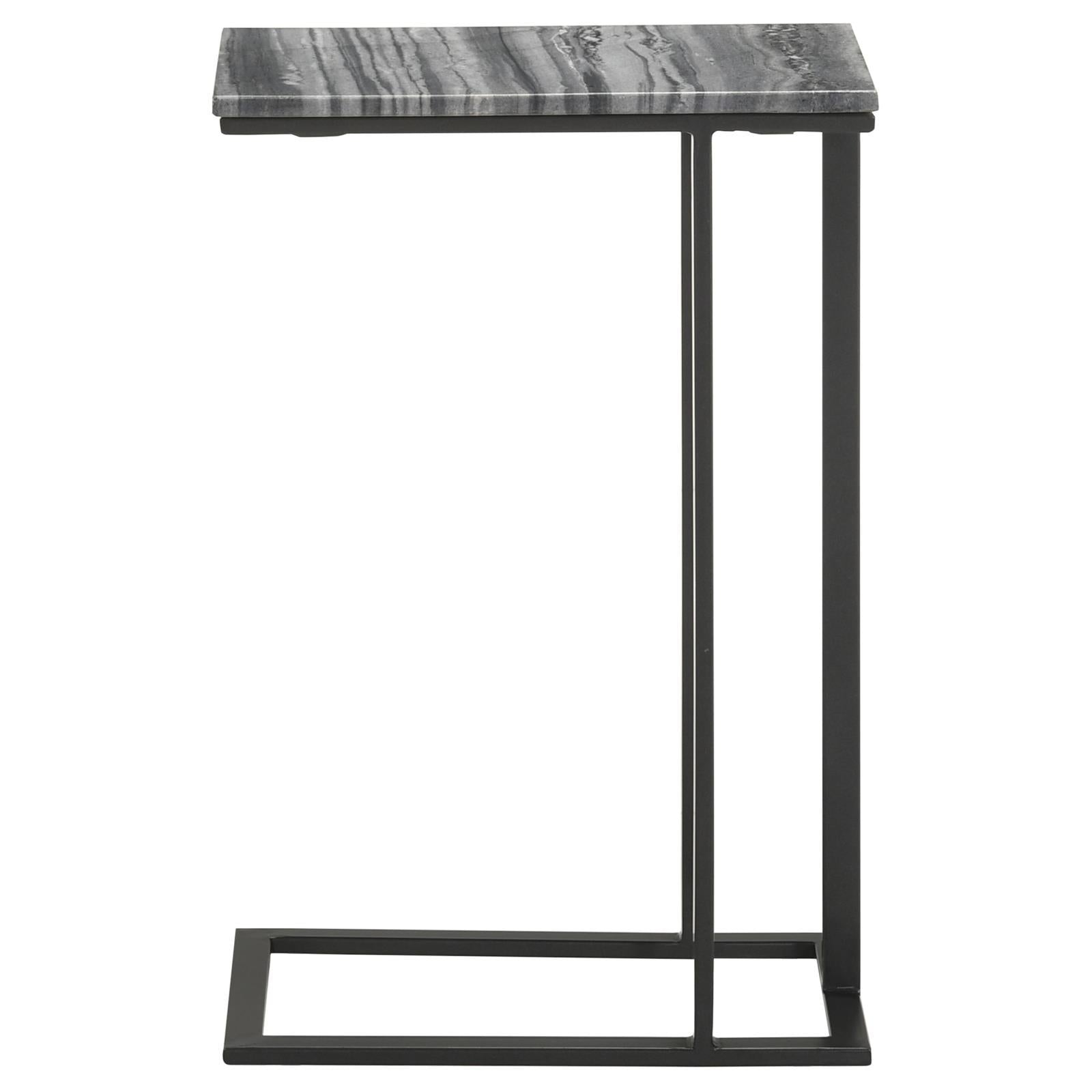 Coaster Furniture Vicente 936034 Marble Top C-Shaped Sofa Side Table - Grey IMAGE 6